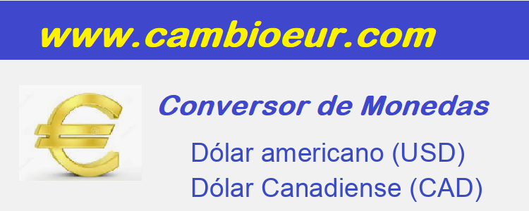 Cambio de   Dólar americano